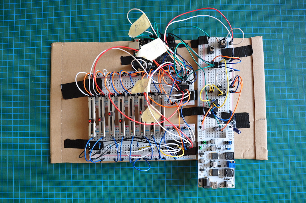 The sequencer breadboard prototype